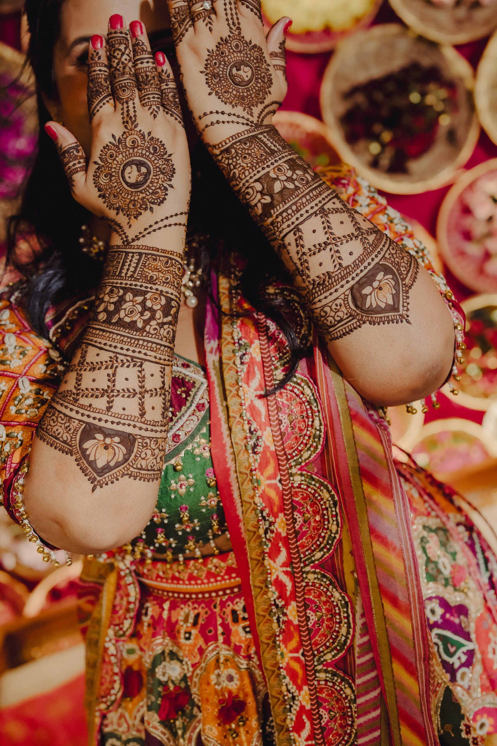 Close up bridal mehendi photography